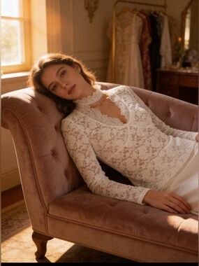 Free People All Day Lace Top NEW